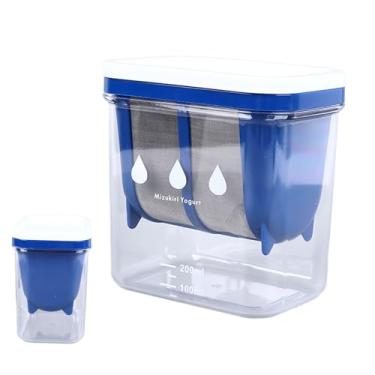 Imagem de ZAWELIYO Coador de Iogurte Grego, Filtro de Iogurte, Aço Inoxidável, Com Design Quadrado Espaçoso, para Grego Espesso, Leite de Soja, Frutas, café