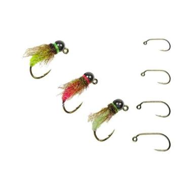 Imagem de Anzol Jig Com Espinhos 6PCS, Cabeça De Bead Euro Nymph, Isca De Afunda