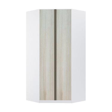 Imagem de Guarda Roupa Canto 2 Portas 111,9cm Branco Com Legno Crema
