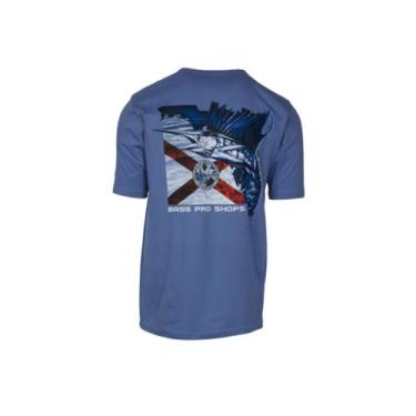 Imagem de Camiseta Bass Pro Shops Florida Flag Graphic Importada Eua, Azul, GG