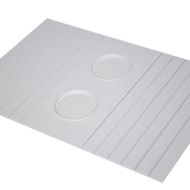Imagem de Esteirinha Bandeja Porta Copos Braço Sofá Branco/Off White - L C MARQU