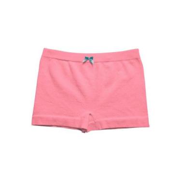 Imagem de Calcinha Boxer DelRio 8205 Infantil sem Costura Canelada Algodão T. P/