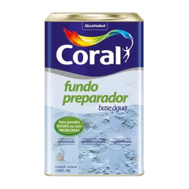 Imagem de FUNDO PREPARADOR BASE D'AGUA INCOLOR 18L - CORAL