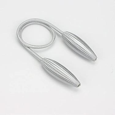 Imagem de Suportes de cortina Fivela de cortina de metal Correia de cortina sem perfurações Corda de cortina simples de estilo europeu, T6,4 pcs