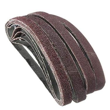 Imagem de UIOXAIE Lixadeira lixadora de correia de ar 13 mm x 457 mm, gramatura mista 40 60 80 120