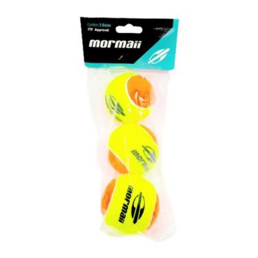 Imagem de Bola Beach Tennis Premium Mormaii Itf 3 Un - Pack
