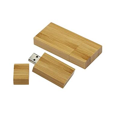Imagem de Flash Drive USB de madeira de 64 GB de 8 GB, pen drives de memória, pen drive USB 2.0, pen drive, armazenamento de data, pendrive, pendrive, armazenamento externo (carbonizado)