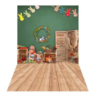 Imagem de Fundo Fotográfico Tecido Sublimado Newborn 3D Páscoa9