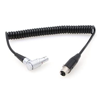 Imagem de ZBLZGP Cabo de alimentação enrolado 0B de 2 pinos macho para mini XLR fêmea de 4 pinos para câmera ARRI Alexa para monitor Tvlogic