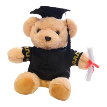 Imagem de Toyvian Presente De Formatura Topper De Mesa Urso De Pelúcia Classe De 2021 Boneca De Formatura Bichos De Pelúcia Brinquedos De Pelúcia Ursos Decoração De Mesa Urso De Pelúcia Pp Algodão