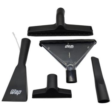 Imagem de Kit com 5un Bico Bocal Preto Compatível com Aspirador WAP GTW Inox 15 