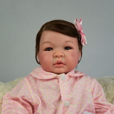 Imagem de Bebe reborn baby menina toma banho e faz xixi com enxoval - BONECA PRE