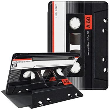 Imagem de CGFGHHUY Capa para tablet Galaxy Tab S8 Plus/S7 FE de 12,4 polegadas, suporte giratório de 360 graus, capa protetora inteligente com ativação automática para Samsung Galaxy Tab S8+ 2022/S7 FE 2021 -