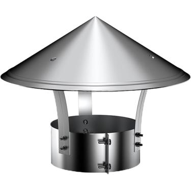 Imagem de Tampa de telhado ajustável para ventilação, tampa de chaminé superior de cone, tampa de chaminé de chuva de telhado redondo, tampa de chaminé de lareira de aço inoxidável, supressor de longa