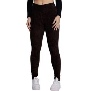 Imagem de Calça Legging Cotelê Veludo Bella Fiore Grossa Cós Alto Inverno Cintura Alta Moda Casual-Feminino