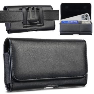 Imagem de Furill Capa coldre para Samsung Galaxy S4 Mini A3 2015 2016 2017 A5 2015 capa com clipe de cinto, bolsa de couro com fecho magnético, suporte para cartão embutido para iPhone 5/iPhone 6/iPhone7/8/SE