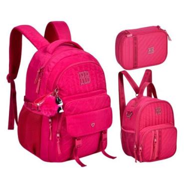 Imagem de Kit Mochila De Costas e Lancheira Rebecca Bonbon Crinkle RB24516 RB245