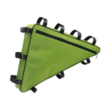Imagem de Deevoka Bolsa de Quadro para Bicicleta, Compartimento para Armazenamento, Ideal para Mountain Bike E Ciclismo, Verde