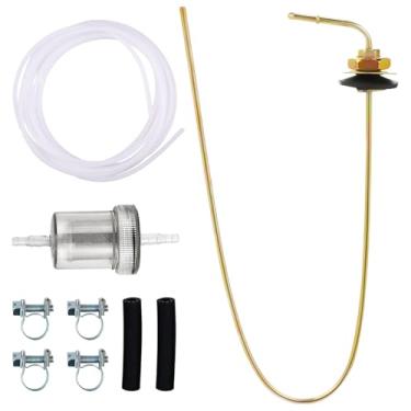 Imagem de NIULPFZTK Tubo vertical do tanque de combustível do aquecedor diesel 1320399A 35320A, 650 mm x 5 mm, aço inoxidável, mangueiras de combustível automotivo, branco, 1 unidade