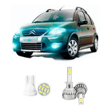 Imagem de Lampada Led Farol Baixo Citroen C3 Xtr 2006 A 2008 20000lm - V10, Bran