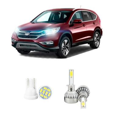 Imagem de Lampada Led Farol Baixo Honda Cr-v 2008 A 2017 20000lm - V10, Branco
