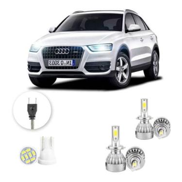 Imagem de Kit Lampadas Led Audi Q3 2009 A 2014 H7 H7 20000lm - V10, Branco