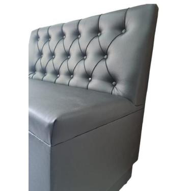 Imagem de POLTRONA BOOTH 1,80CM PRETA O Rei Das Poltronas Art Design
