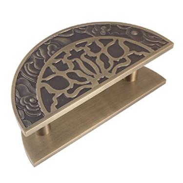 Imagem de Puxadores de porta de celeiro puxadores de porta vintage alça redonda adequada para porta de madeira, maçanetas de porta de vidro/bronze/1 pacote 50 cm (bronze 1 pacote 20 cm))