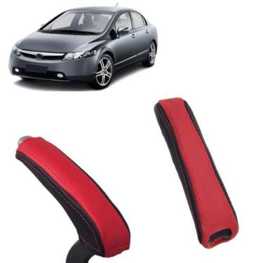 Imagem de Capa Couro Alavanca Freio De Mão Automático E Manual Honda Civic G8 20