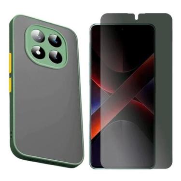 Imagem de Capa Translucida Para Xiaomi Poco X7 + Pelicula Privacidade - GR Globa