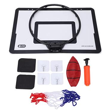 Imagem de Presentes de Brinquedo de Basquete Conjunto de Argola de Basquete Montado Em Porta, Design de Volta de Volta, Jogo de Basquete Interior para Iniciantes, Acessórios Completos Com