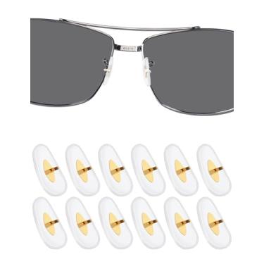 Imagem de DROGO 6 pares de almofadas de nariz de substituição de silicone macio para nariz RayBan RB3025/RB3026/RB3044/RB3445/RB3516/RB3354/RB3478 óculos/óculos de sol, antiderrapante, não irrita a pele