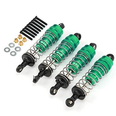 Imagem de Drfeify 1/12 RC METAL CHOQUE METAL DURBORDE DURIVANTE AJUSTÁVEL Damper DA MURPA 4 PACOLE PARA MN G500/ RC CARROS, LEVILA DE ALUMINO 80mm Struts DE Amortecedor DE Amortecedor Damper (Verde)