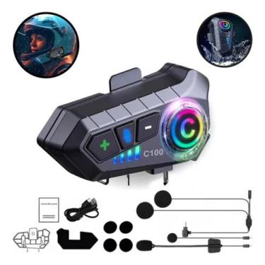 Imagem de Fone De Ouvido Para Capacete Moto Intercomunicador Bluetooth - AGDL