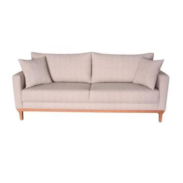 Imagem de Sofá Rússia Base Madeira Tecido Acquablock 200cm - 4R Estofados, Linhã