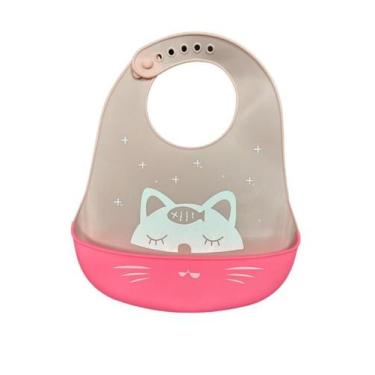 Imagem de Babador de Silicone para bebê com Pega Migalhas Impermeável - 3DS PRES