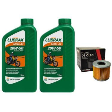 Imagem de Óleo Lubrax 20w50, Filtro Vedamotors Suzuki Gs 500 - FRAM/ LUBRAX