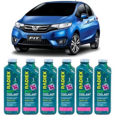 Imagem de Kit aditivo radiador bio coolant pronto para uso rosa - honda fit - r1