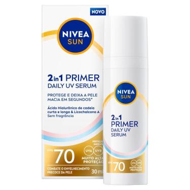Imagem de Primer Nivea Sun Daily UV Sérum 2 em 1  FPS 70 Sem Perfume 30ml
