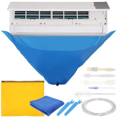 Imagem de FALESOUL Mini kit de limpeza dividido, capa de limpeza à prova d'água para ar condicionado montado na parede, mini bolsa de limpeza dividida para mini aparelhos de limpeza de sistema de ar