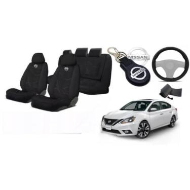 Imagem de Kit Capas Personalizado Premium Sentra 20-24 + Volante + Chaveiro - Ir