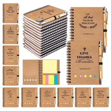 Imagem de Diário de oração a granel para presentes cristãos, cadernos espirais c