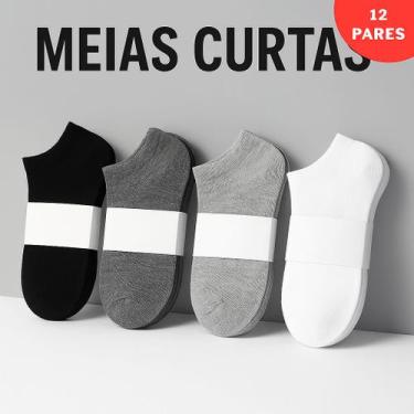 Imagem de Kit 24 Pares Meias Soquetes ótima qualidade unissex - Universal, Sorti