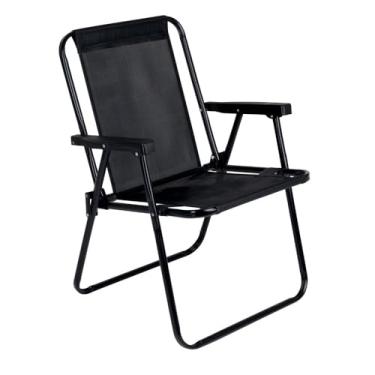 Imagem de Cadeira de Praia Camping All Black Aço