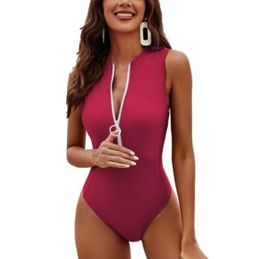 Imagem de Roupa de banho de uma peça Charmo Sexy Padded Push Up para mulheres