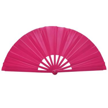 Imagem de Ventilador dobrável portátil de 33 cm, ventiladores de mão para mulheres, dobrável, grande fã de rave, ventilador de dança de apresentação, ventilador de botas no chão, ventilador legal na rua