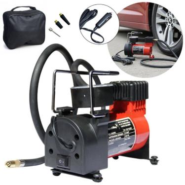 Imagem de Mini Compressor de Ar Automotivo 12V Portátil 150 Psi 3 Bicos 35L/min Vermelho Importway Iwmca004vm