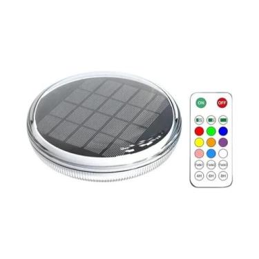 Imagem de Luzes Flutuantes Solares Para Piscina Com Controle Remoto, 9 Modos, IP