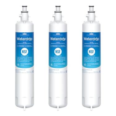 Imagem de Waterdrop Substituição para filtro de água do refrigerador GE® RPWFE, RPWF (chip embutido), compatível com GFE28GYNFS, GFE28GELDS, PFE28KELDS, PFE28KYNFS, GFD28GELDS, PWE23KELDS, PWE23KMKES, 3 filtros