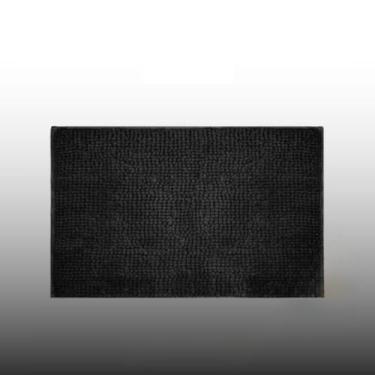 Imagem de Tapete Grande para Banheiro 50x100cm Antiderrapante em Microfibra Luxo – Super Absorvente, Macio e Durável(Preto Ônix,3)